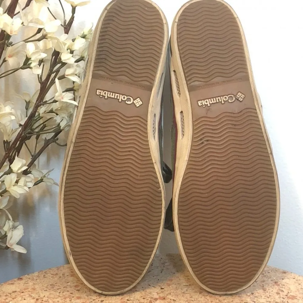 Columbia Vulc N Vent Sneakers Size 7 Green Suede Lace Up Shoes - Image 8