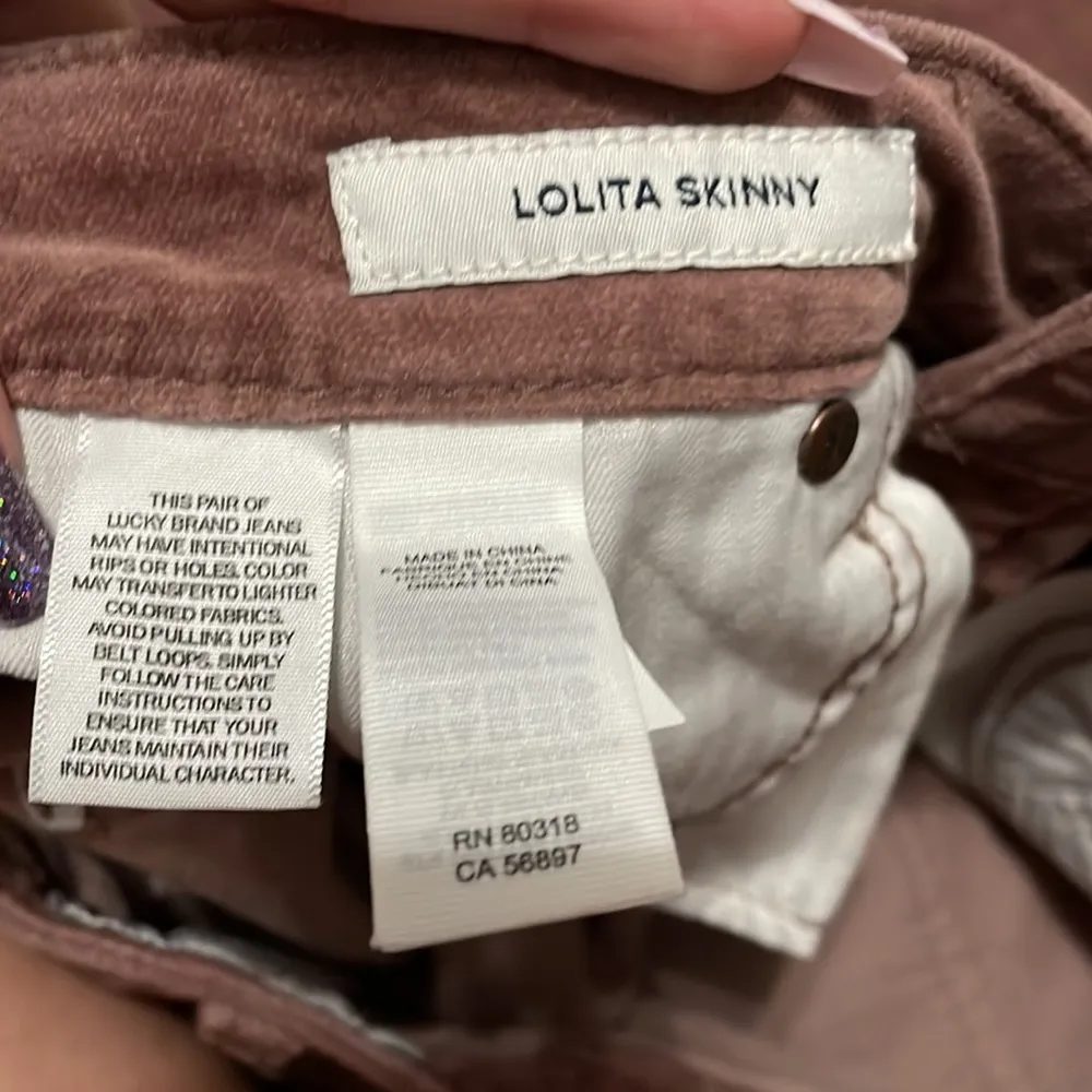 💙 Lucky Brand Lolita Skinny Dusty Pink Corduroy Jeans - Image 4