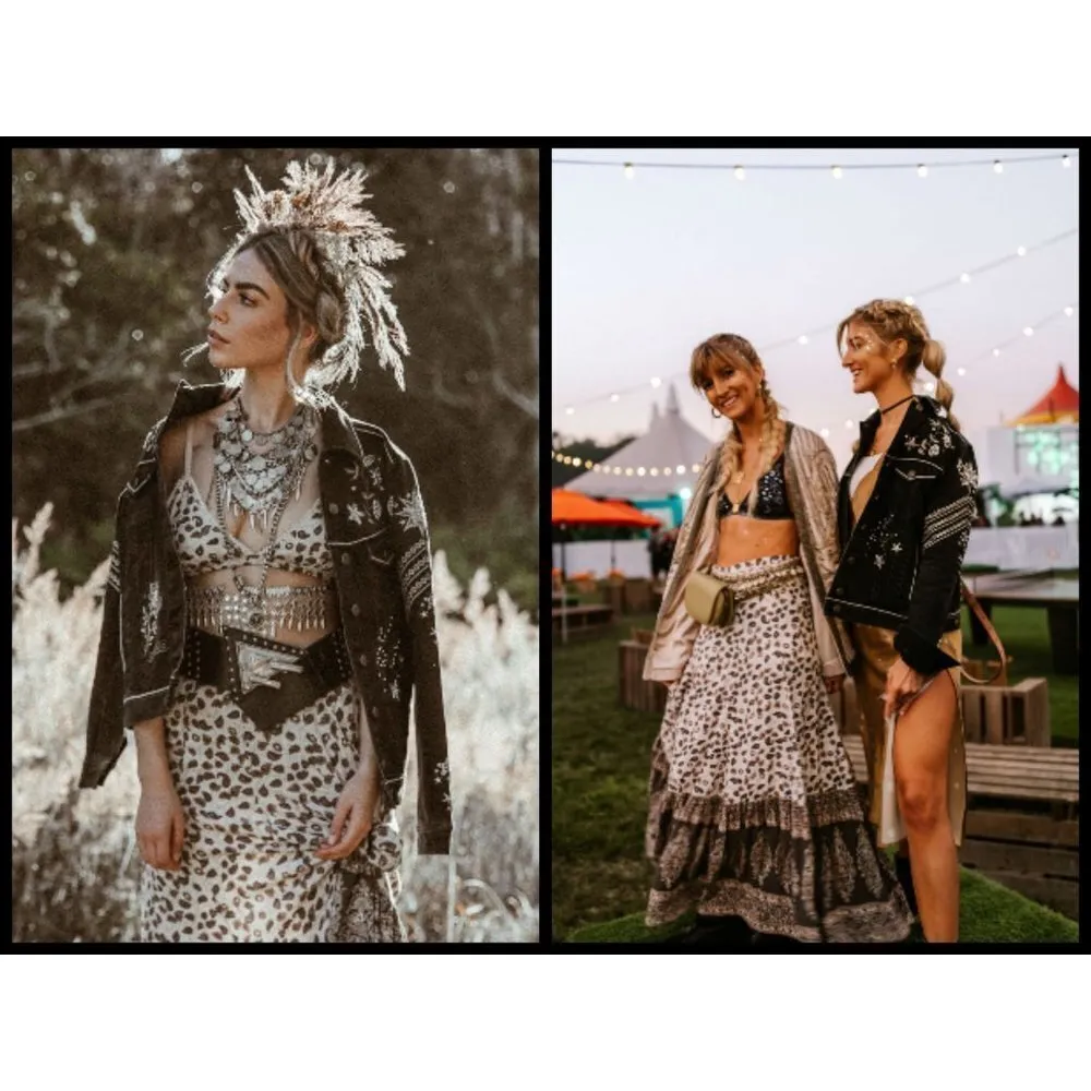 💕SPELL & THE GYPSY💕 Celestial Embellished Jacket XS NWT Black - Image 6