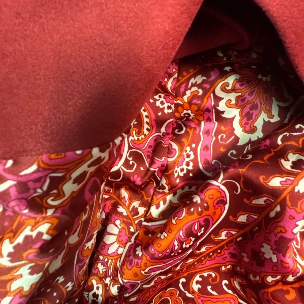 Isaac Mizrahi Vibrant Red Faux Suede Blazer - Image 9