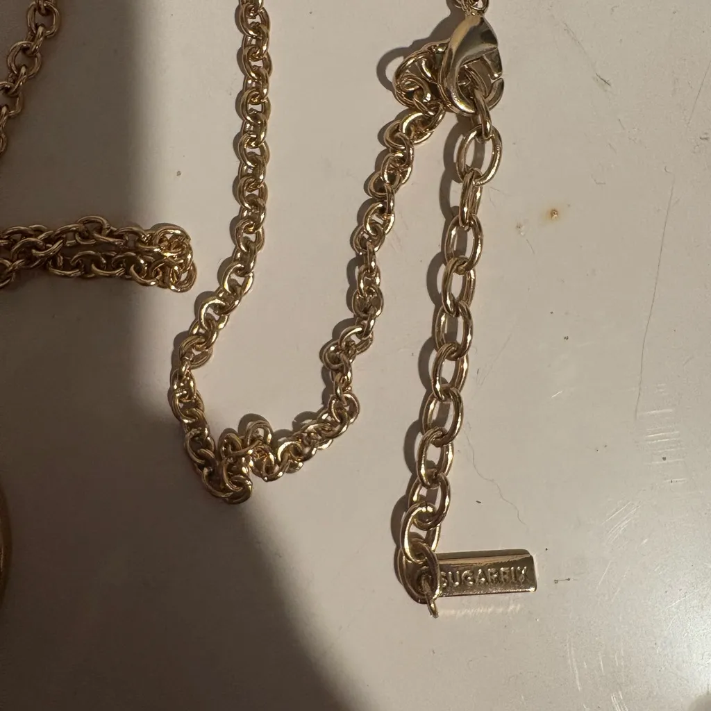 💜 Sugarfix Opal Looking Gold Pendant Necklace - Image 5