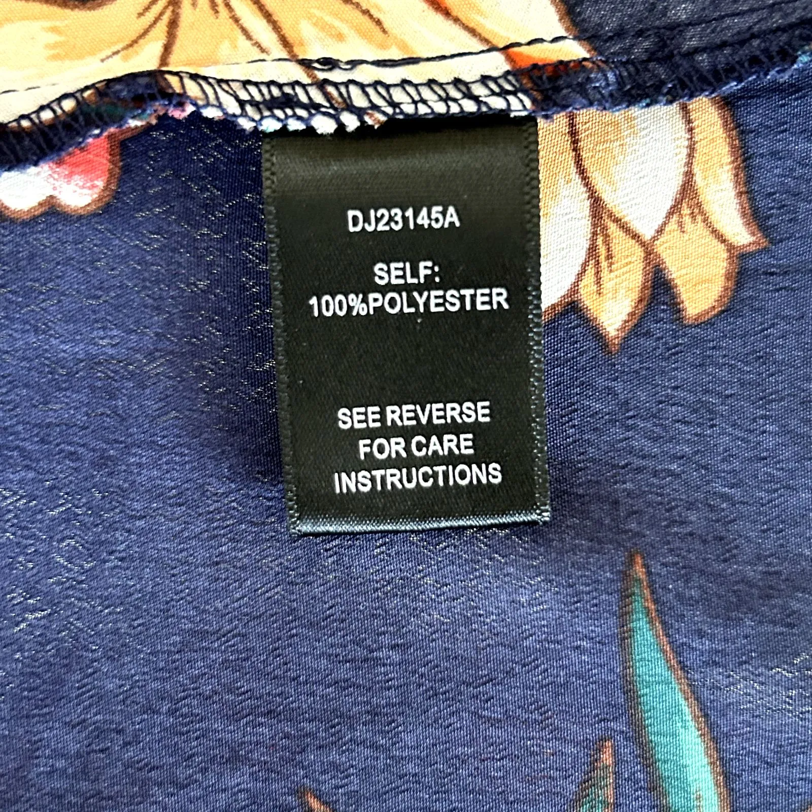 Anthropologie Aakaa Wrap Maxi Dress Size S Blue Floral‎ Tropical Boho V-neck - Image 11