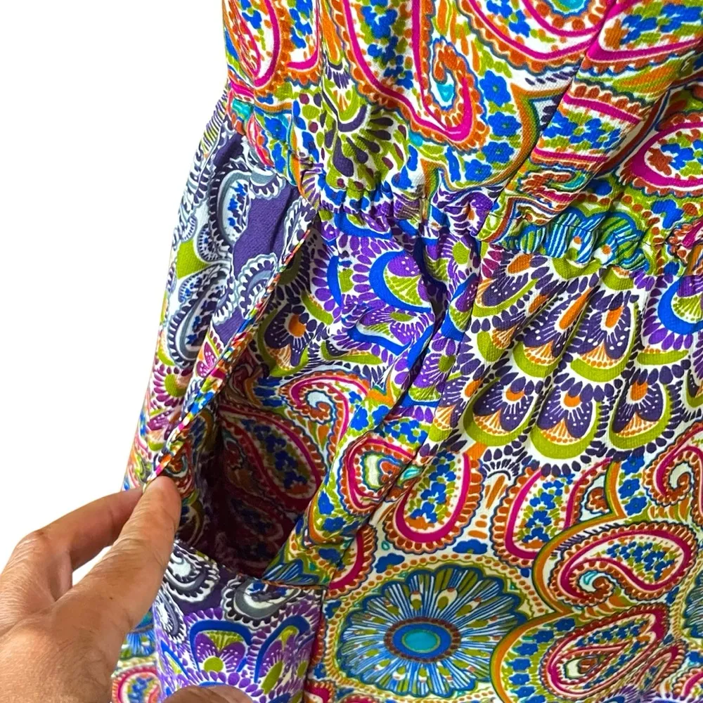 Earthbound Trading Company Dress Womens M Floral Paisley Bohemian Sleeveless - Image 6