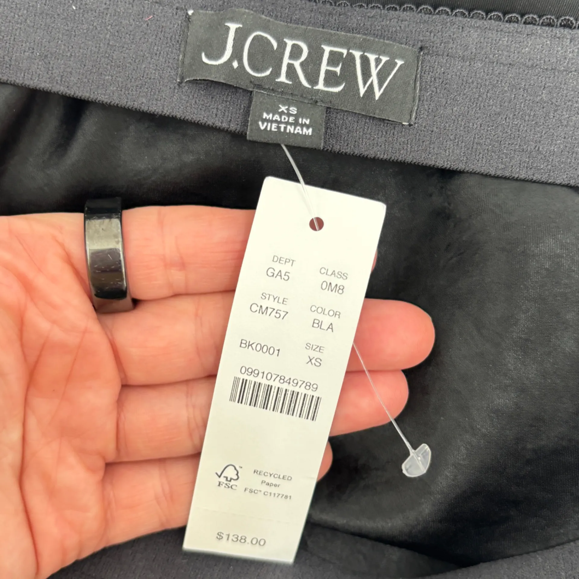 J.Crew Lace-trim slip skirt in matte textured satin - Image 6