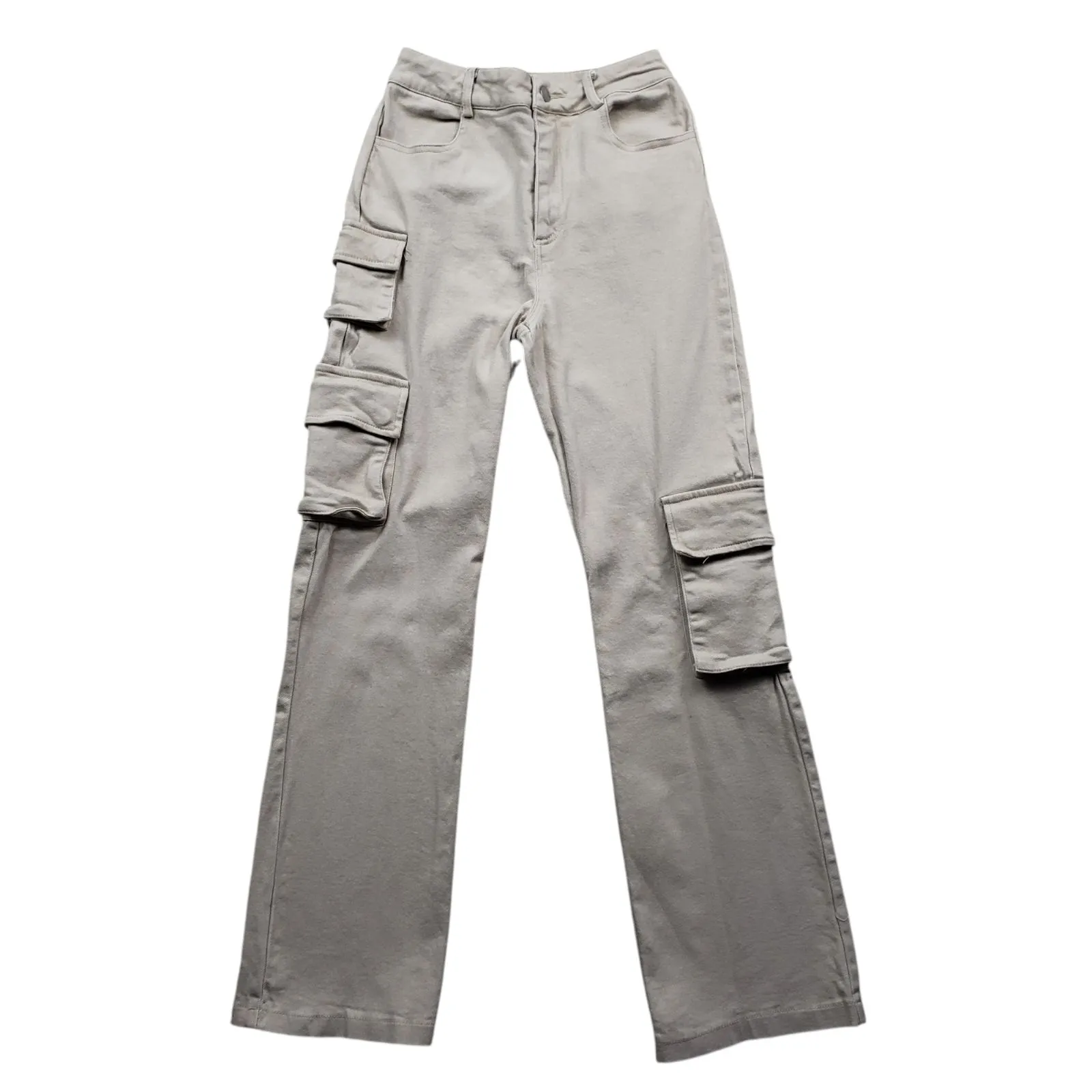 Altar'd State Gina Cargo Pants Womens XS Beige High Rise Straight Leg - Image 2