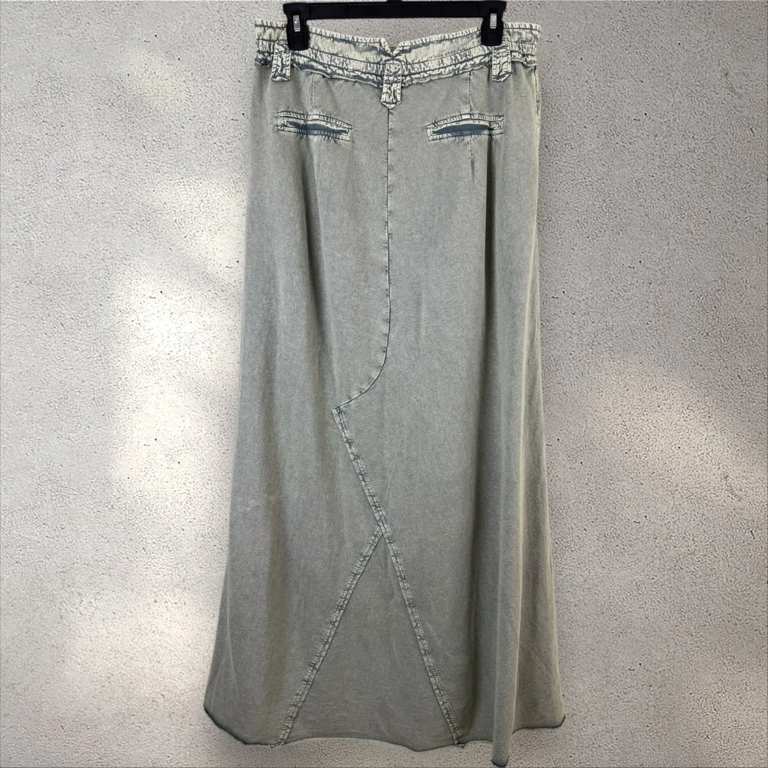 Free People FP One Kona Maxi Long Skirt Green Button Endless Summer Sz M‎ - Image 4