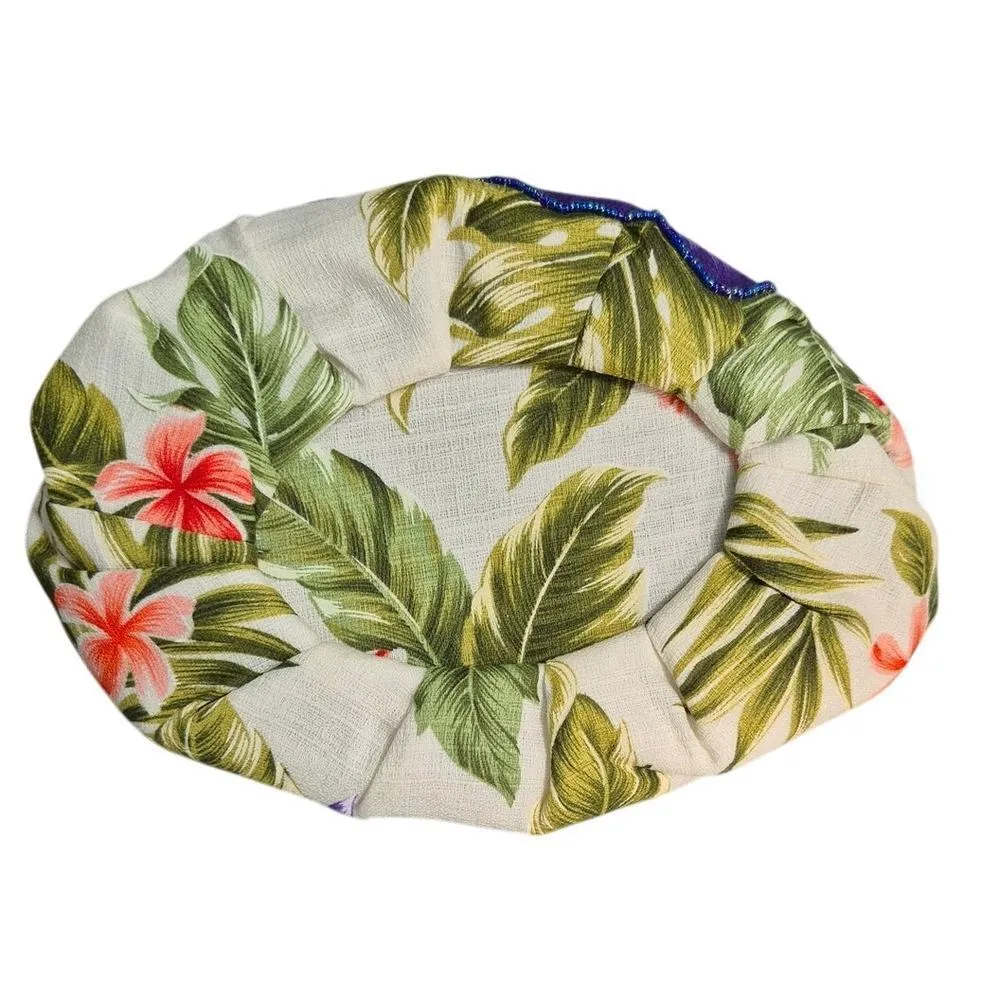 Vintage KYs Hawaii Floral Purple Hibiscus Purse Bag 90s Y2k your Retro White - Image 5