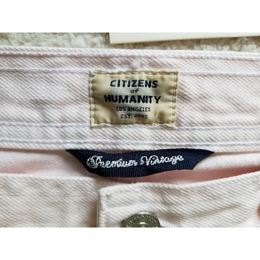 Citizens Of Humanity Abi Zipper Cargo Jeans in Carnation Pink Women's Size 26 - Image 13