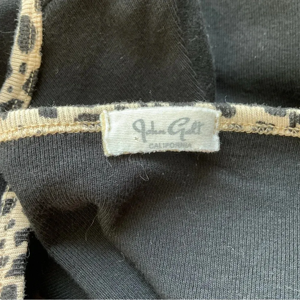 John Galt Brandy Melville Cheetah Trim Long Sleeve Shirt‎ One Size - Image 5