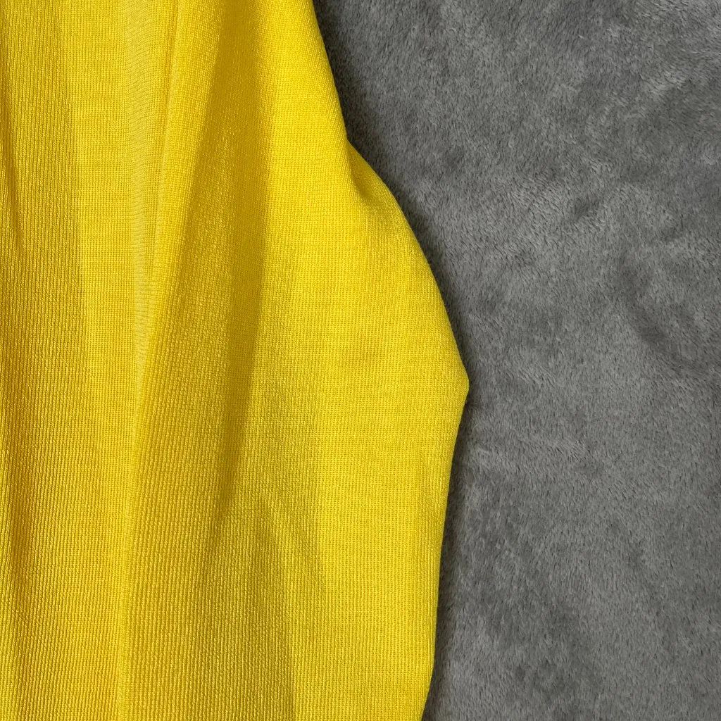 Anne Klein Malibu Open Cardigan Women’s S Yellow Knit Lightweight Preppy Casual - Image 9