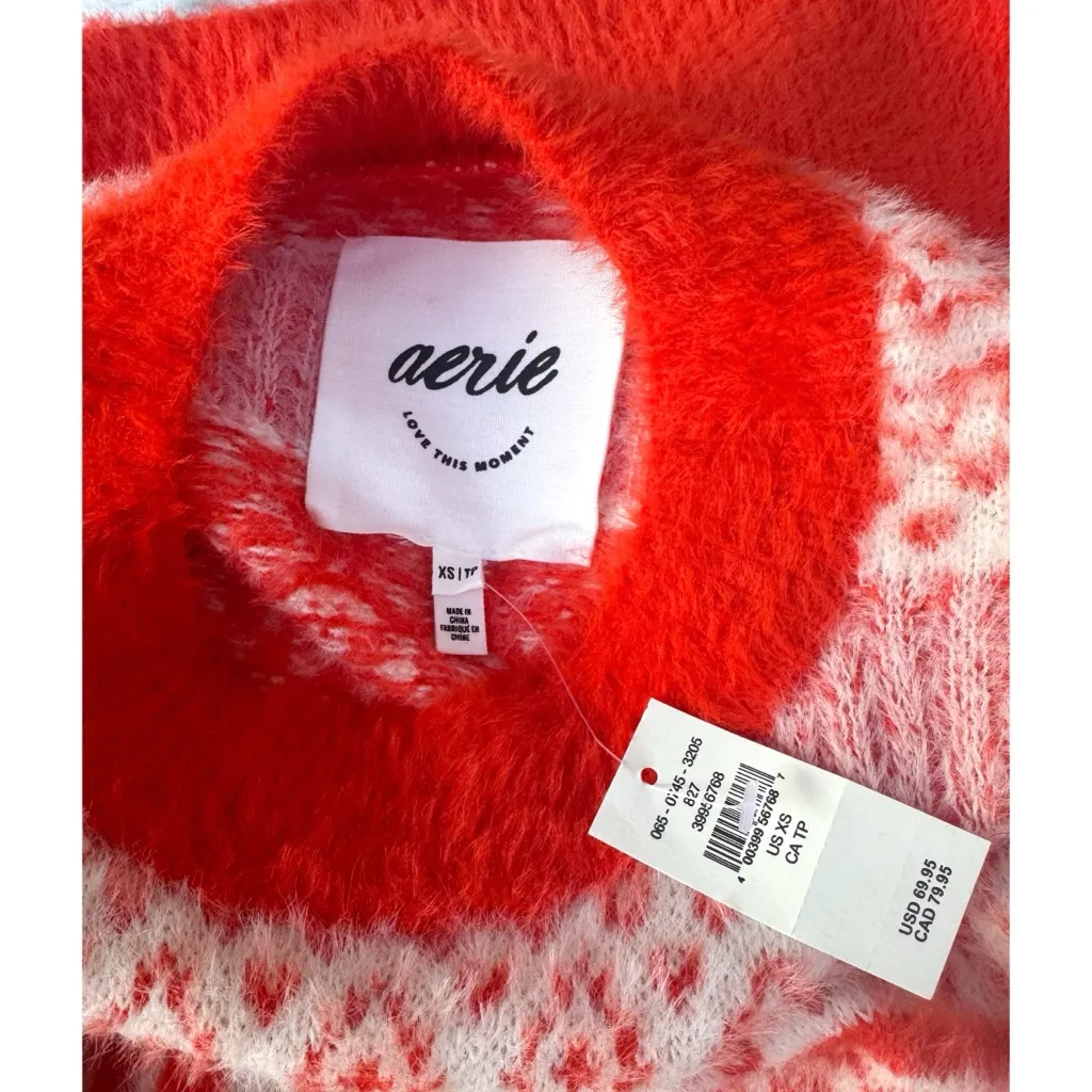 NWT Aerie Oversized Fuzzy “Cool Vibes” Sweater - Image 9