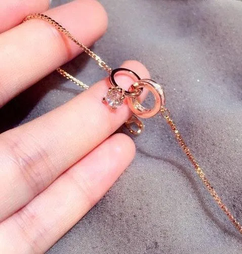 Women's 14K Rose Gold Plated Charm Bracelet - Image 3