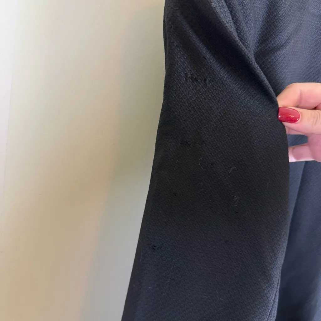 Halogen Faux-Leather Trim Suit Blazer - Image 6