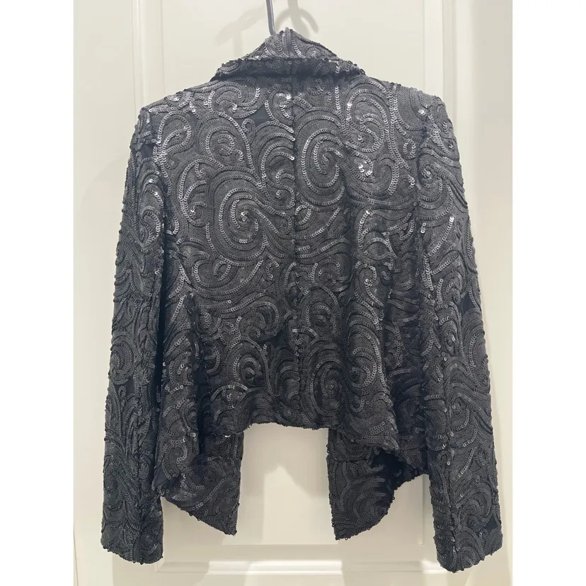Anine Bing Mae sequin black Blazer xs $600 revolve formal winter nwot evening - Image 5