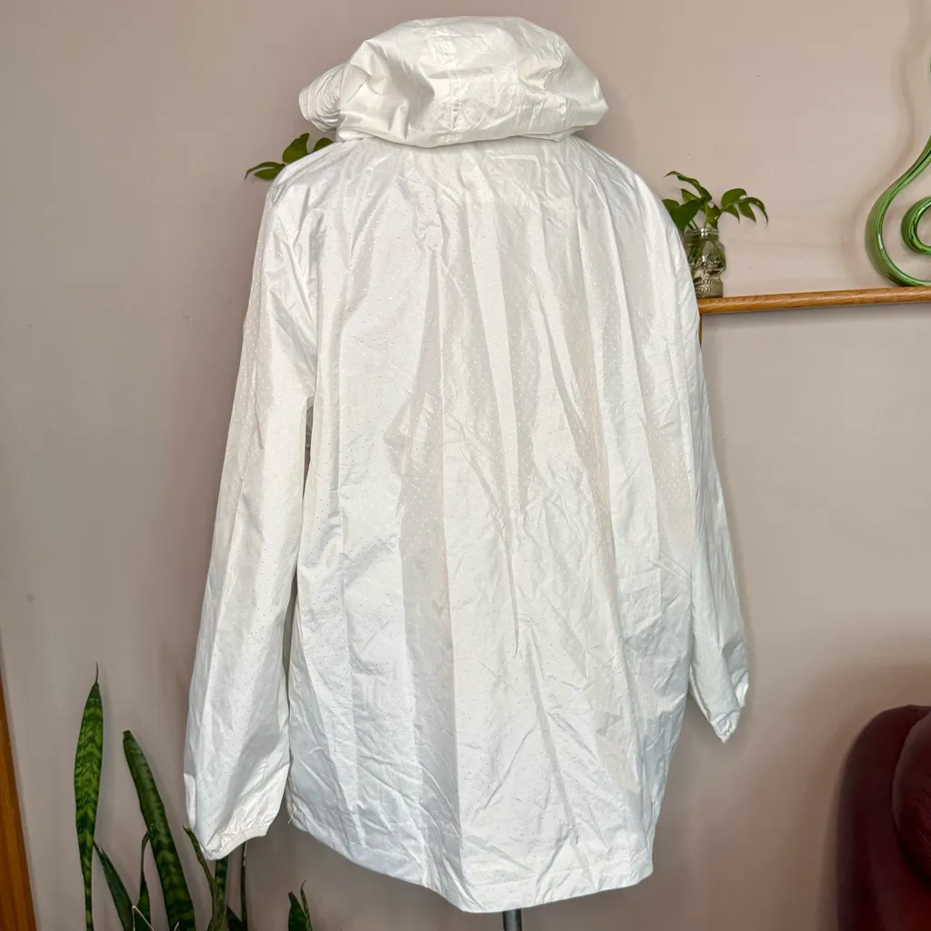 Las Vegas Raiders White Hooded Windbreaker Jacket – Men’s/Women’s (Unisex Fit) - Image 3