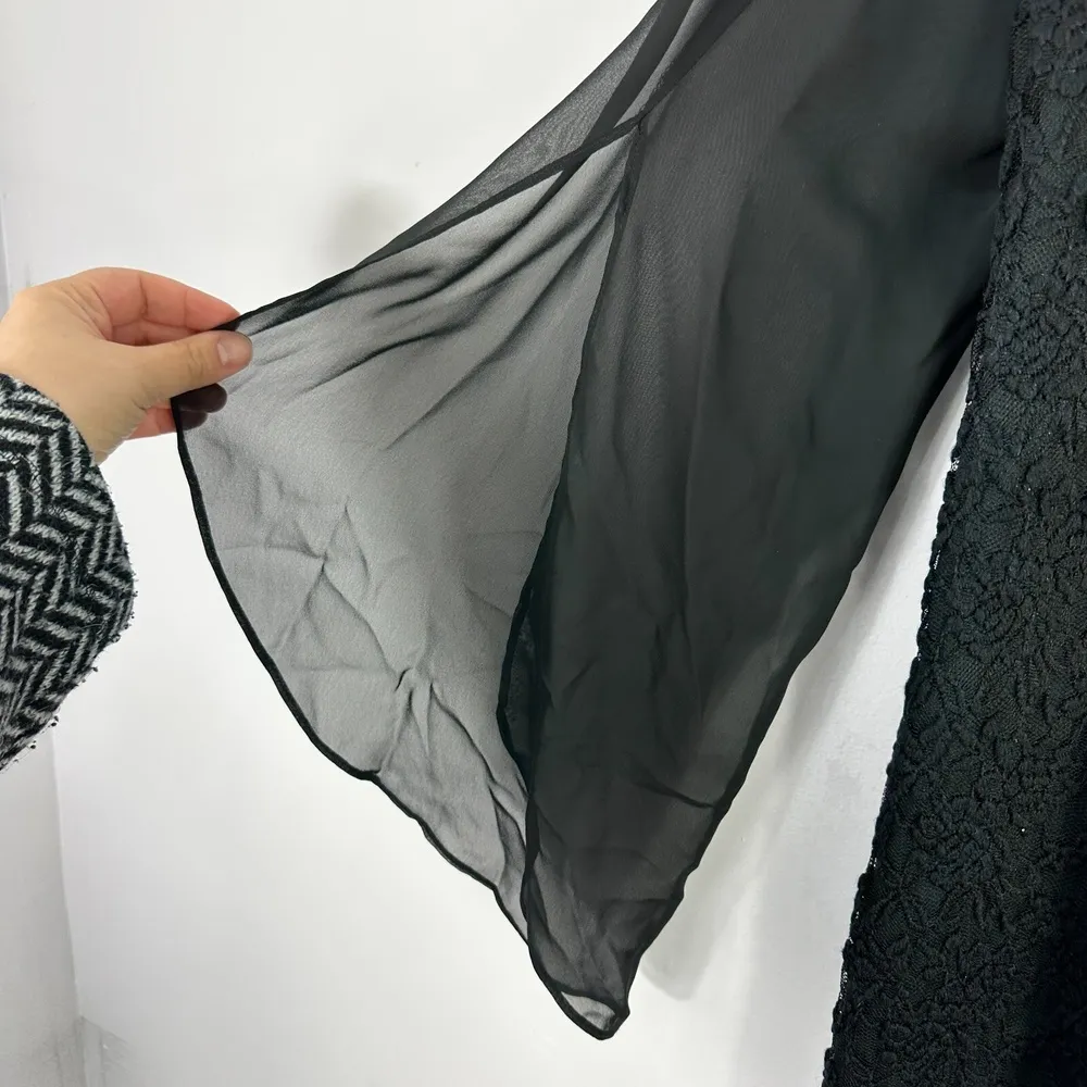 Connected Apparel Black Lace Dress Women 12 Lace Cocktail Fairy Goth‎ Formal - Image 3