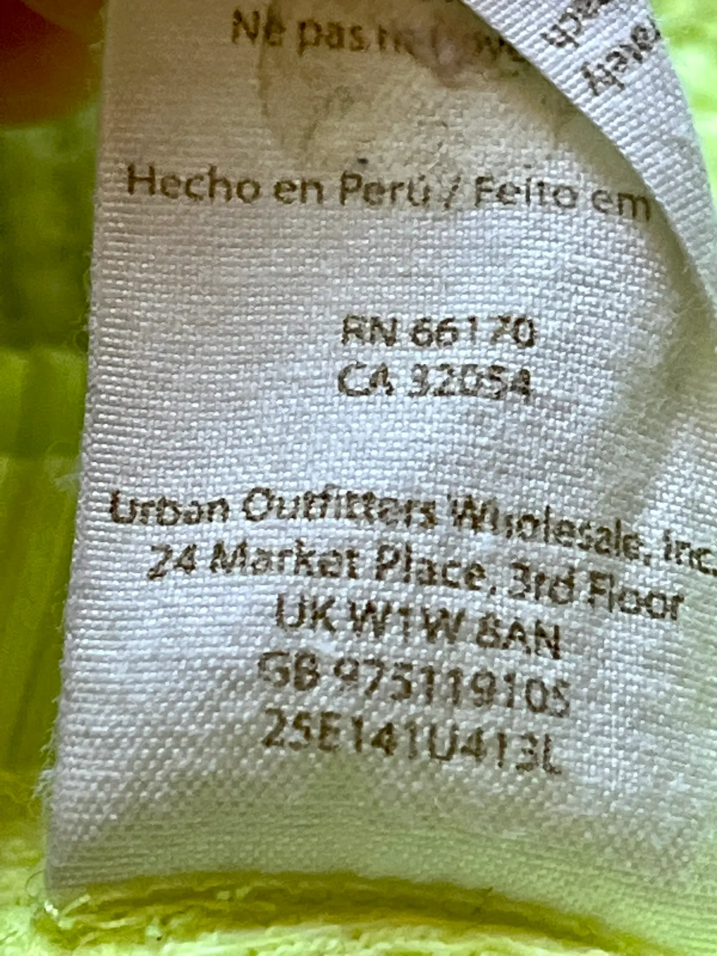 Womens  Neon Yellow Waffle Knit Thermal Pullover Long Sleeve Shirt S - Image 6