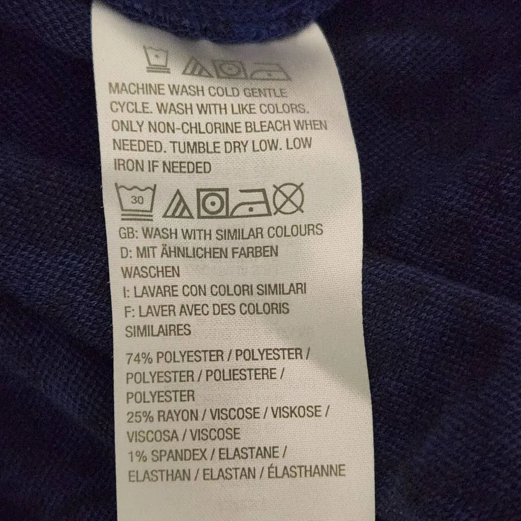 Du Jour Blue Leopard Print Jacket Size Small Zip - Image 7