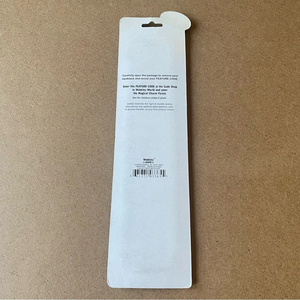 NIB GANZ Webkinz Collectible Silver 16” Necklace - Image 4