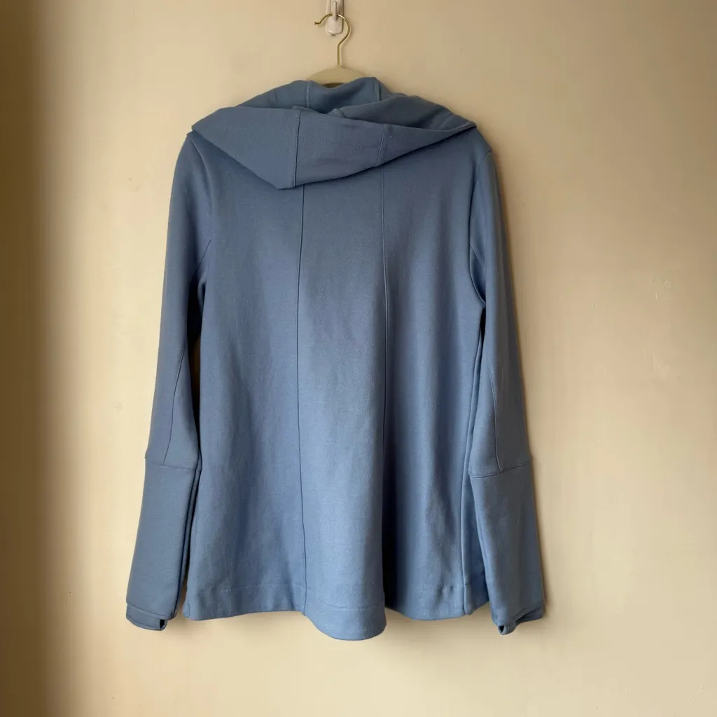 APL Perfect Wool Hoodie Full Zip Powder Blue Woolmark Jacket M. - Image 12