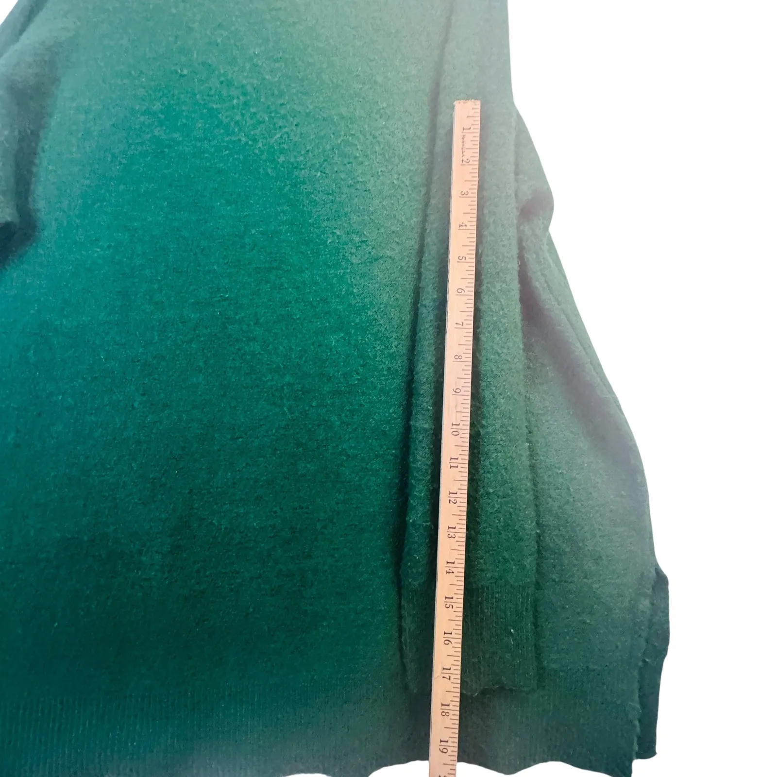 Ellos Green Mock Neck Textured Sweater M 14/16 Cozy Cottagecore Academia Knit Size M - Image 8