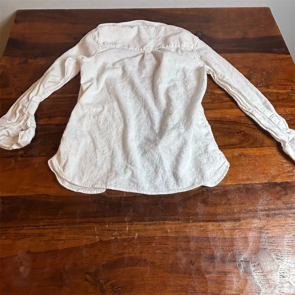 Ted Baker Women's White Button-Up Shirt Size S Long Sleeve Casual - Image 5