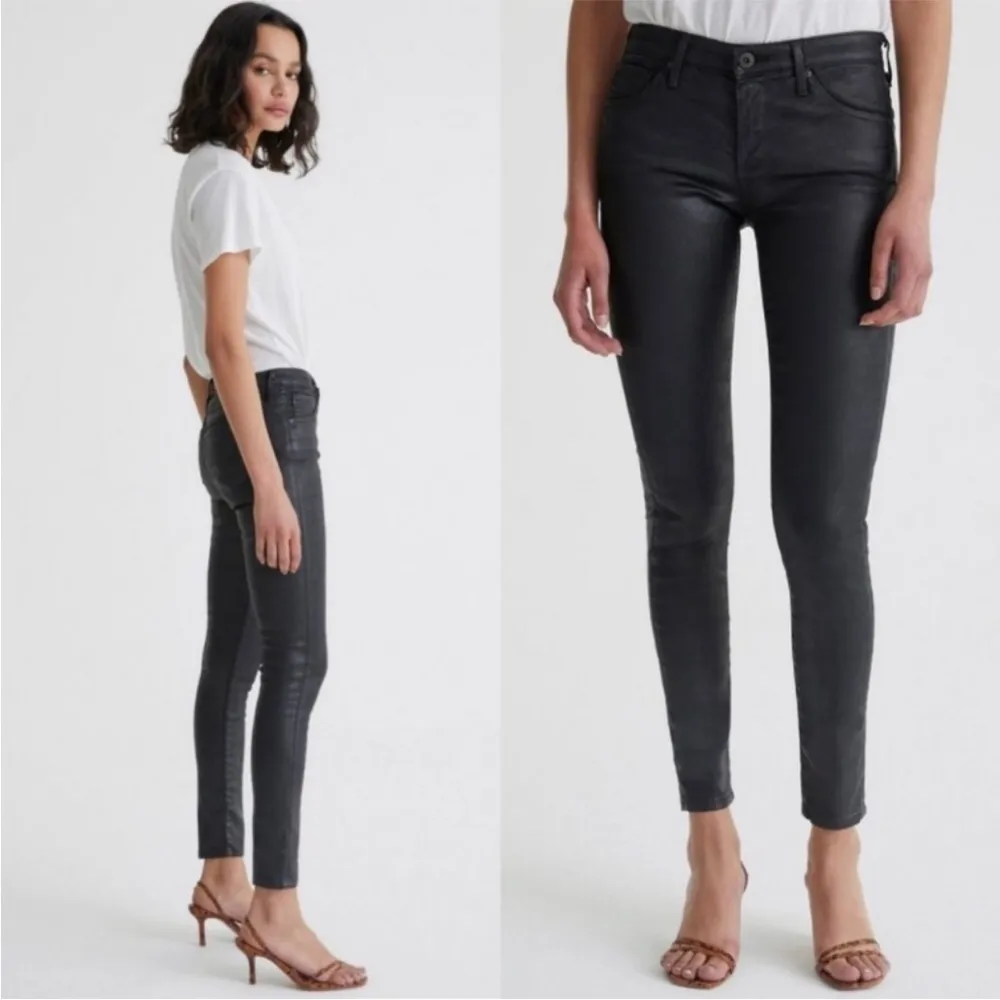 AG ADRIANO GOLDSCHMIED COATED THE LEGGING  SUPER SKINNY JEANS 29R - Image 3
