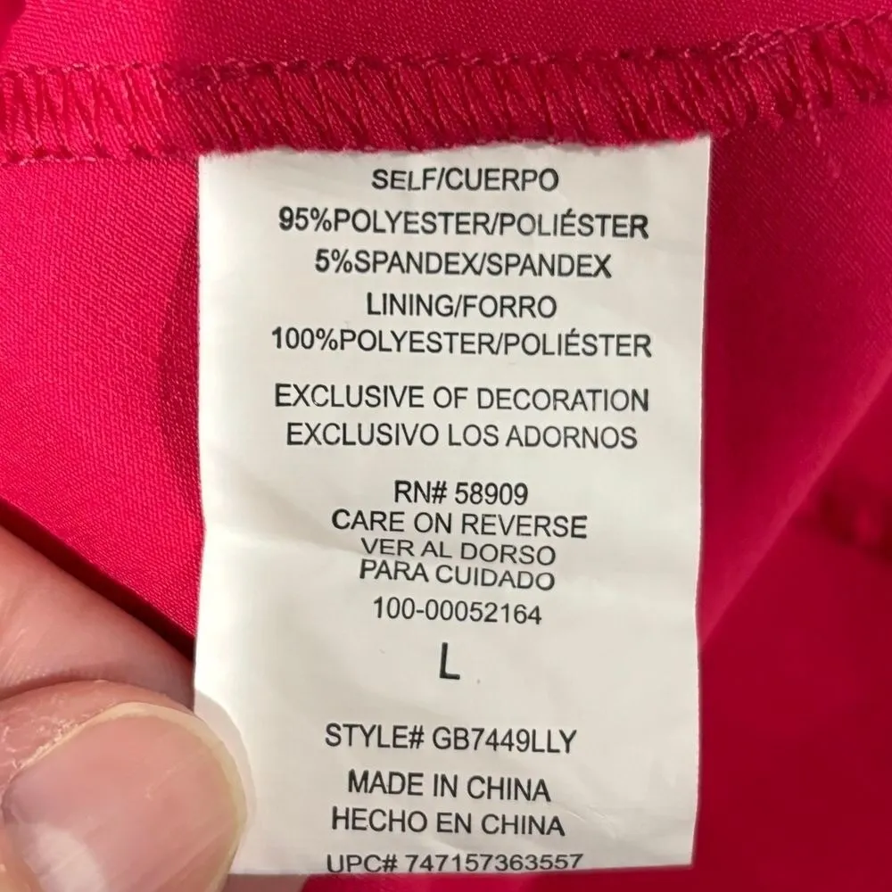 Gianni Bini GB Pink Salmon Mini Pleated Dress Spaghetti Straps Large Hoco Party‎ - Image 11