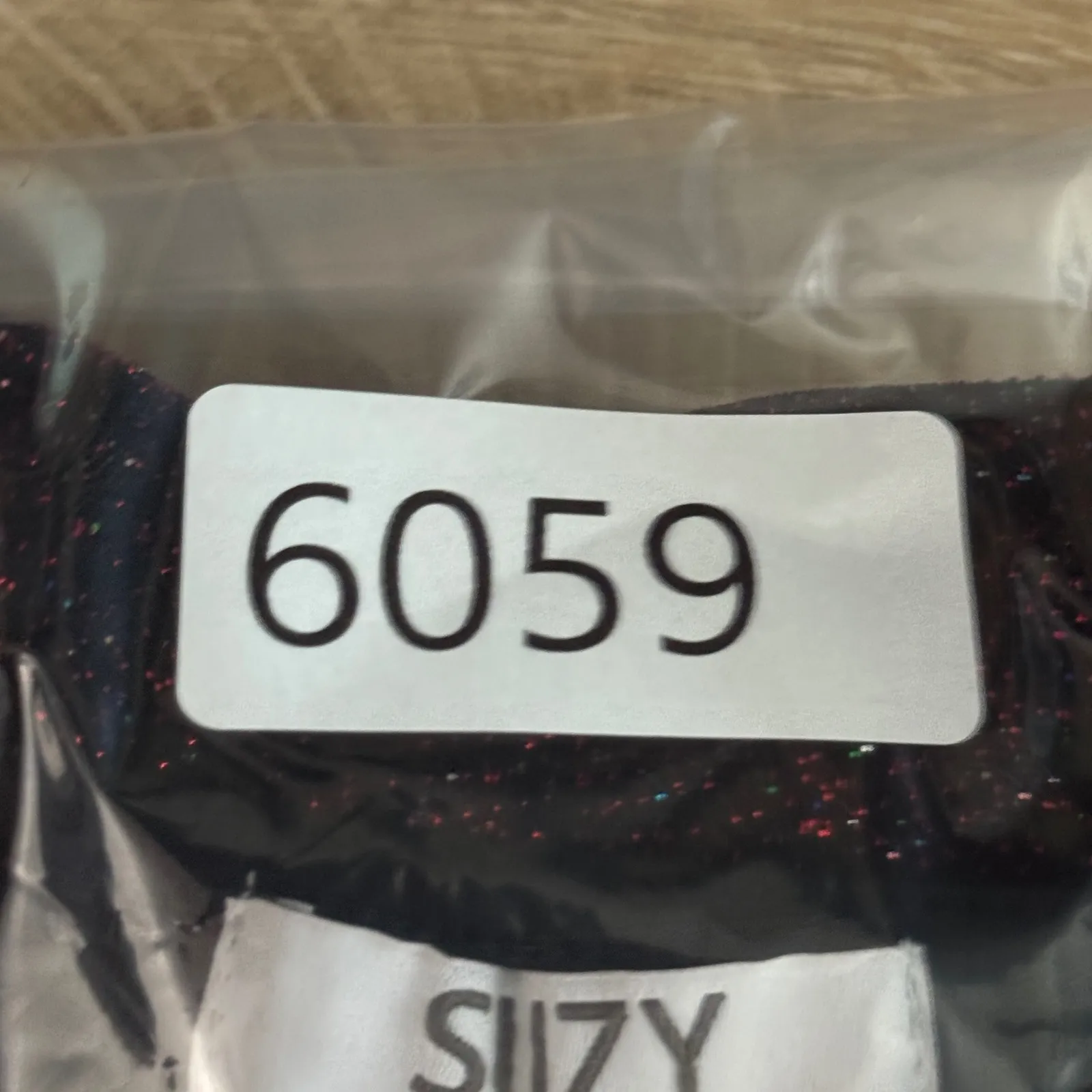 Suzy Shier Top Party Sparkly Blouse Surplice Wrap Front Pullover Womens Medium - Image 8