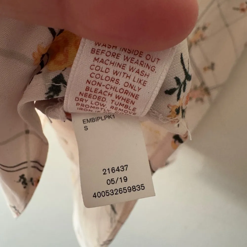 White Yellow Floral Oversized Blouse - Image 3