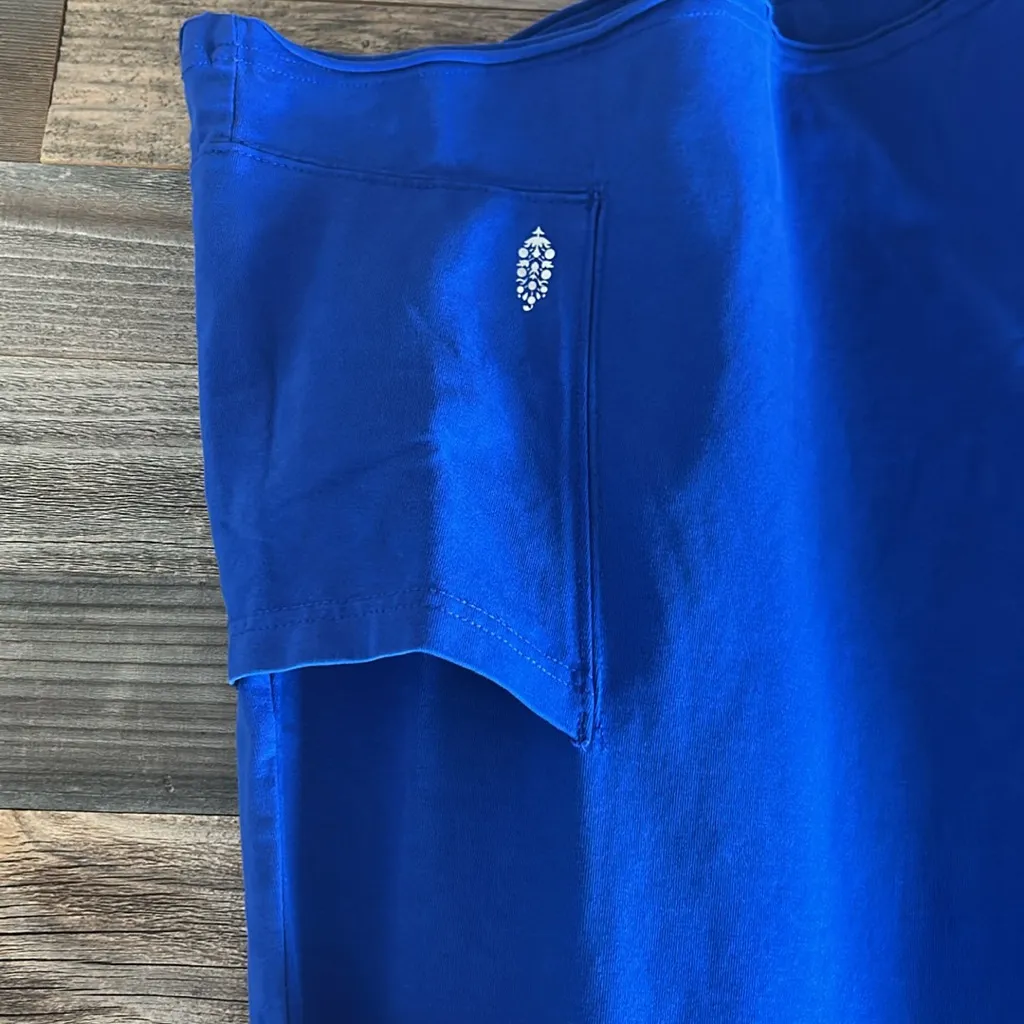 Free People Movement Hot Shot Tee Romper in Electric Shock NWT Size XS Blue - Image 4