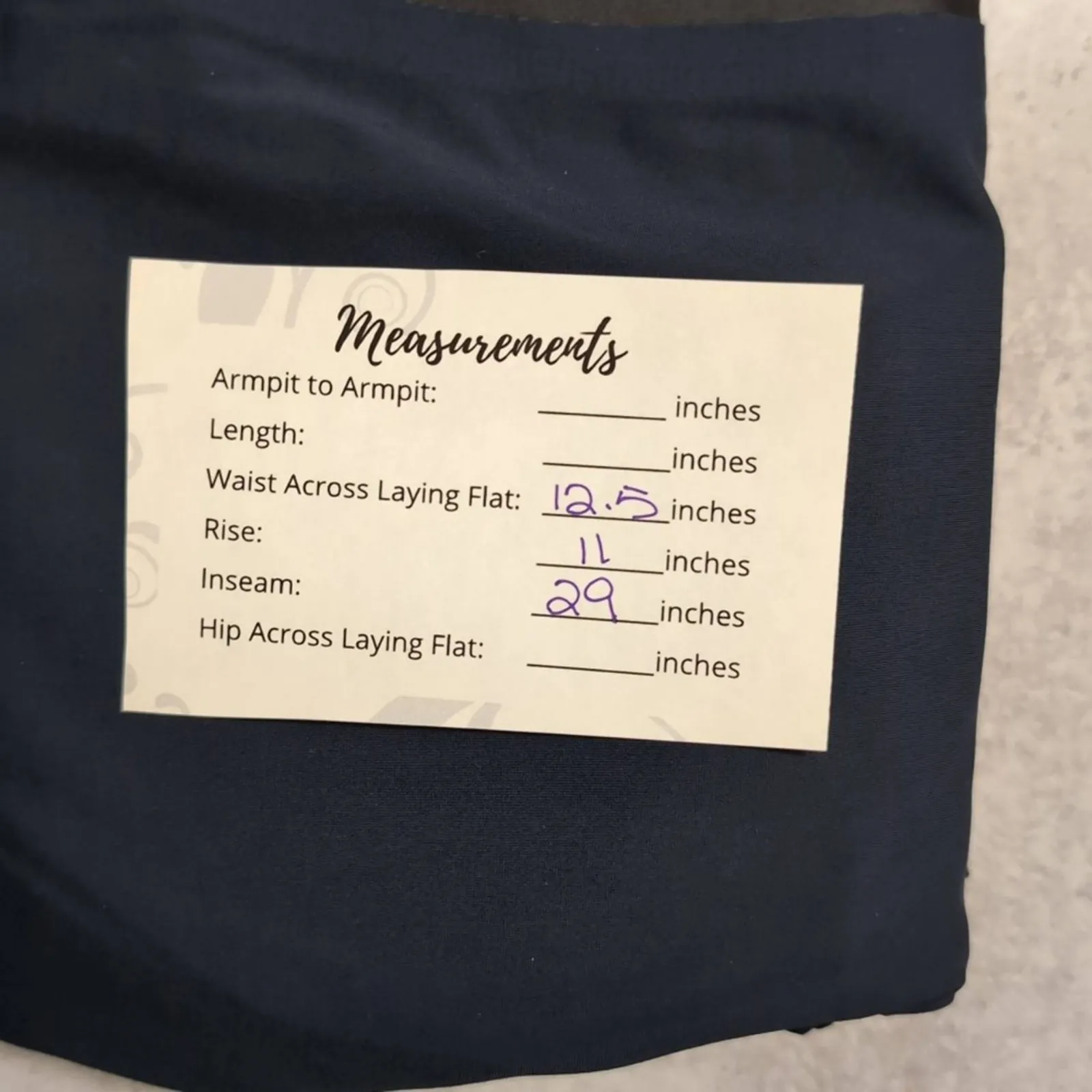 ADAY Throw It Higher Leggings Navy Black Zip Pockets High Waist Athleisure S - Image 10