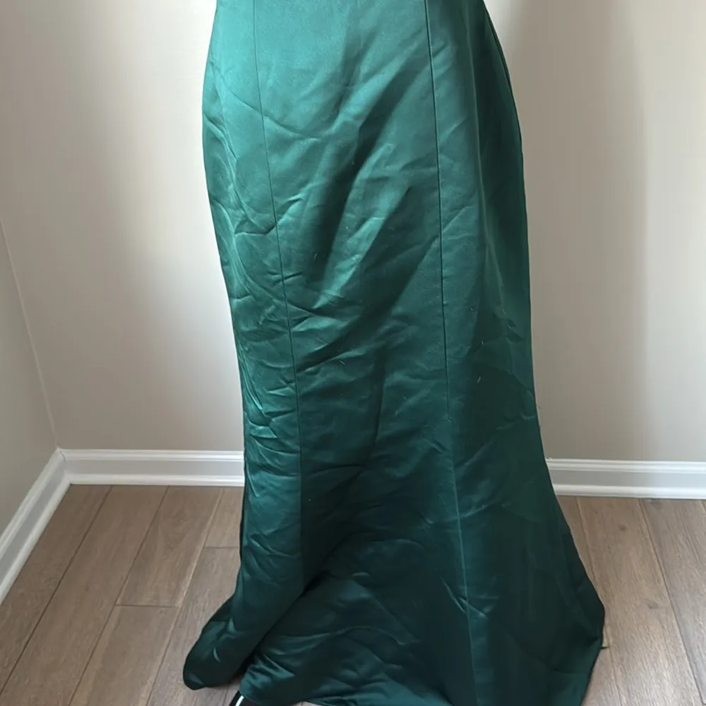 Watters and Watters Emerald Green Mermaid Dress Size 10 - Image 3