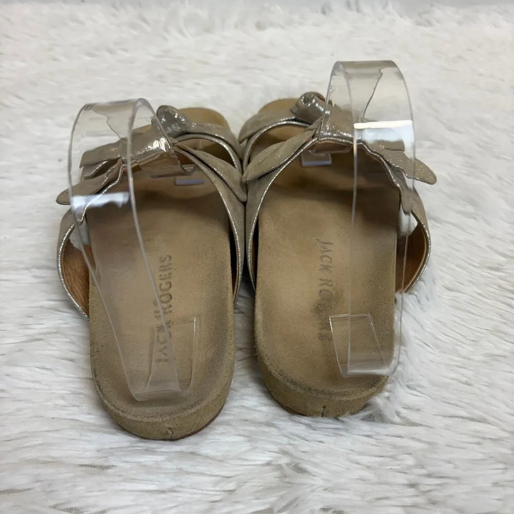 Jack Rogers Annie Double Knot Silver Slip-On Sandals Size 8.5 - Image 4