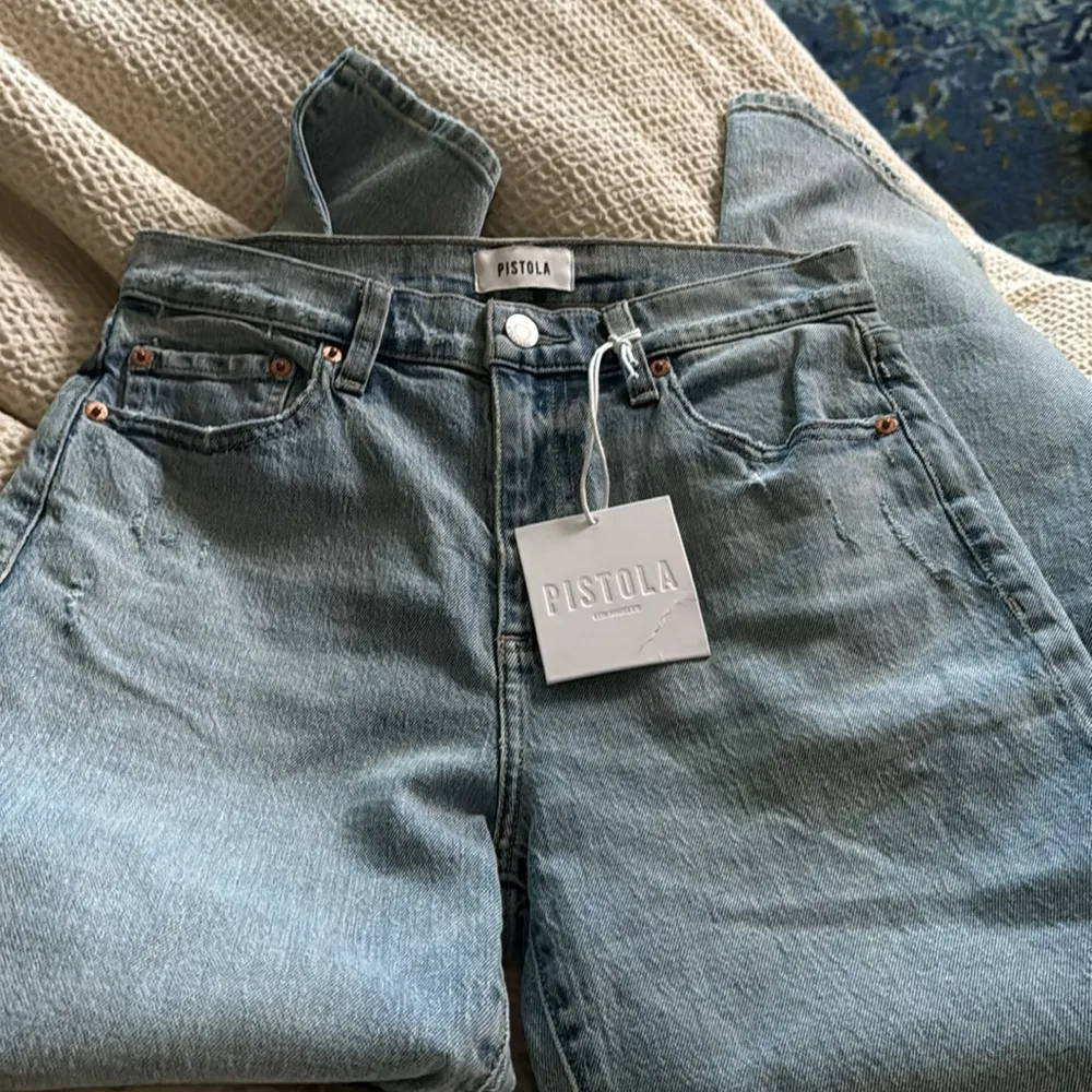 Pistola Lennon Rainer Distress Crop Ankle Flare Bootcut Jean Distressed 26 - Image 4