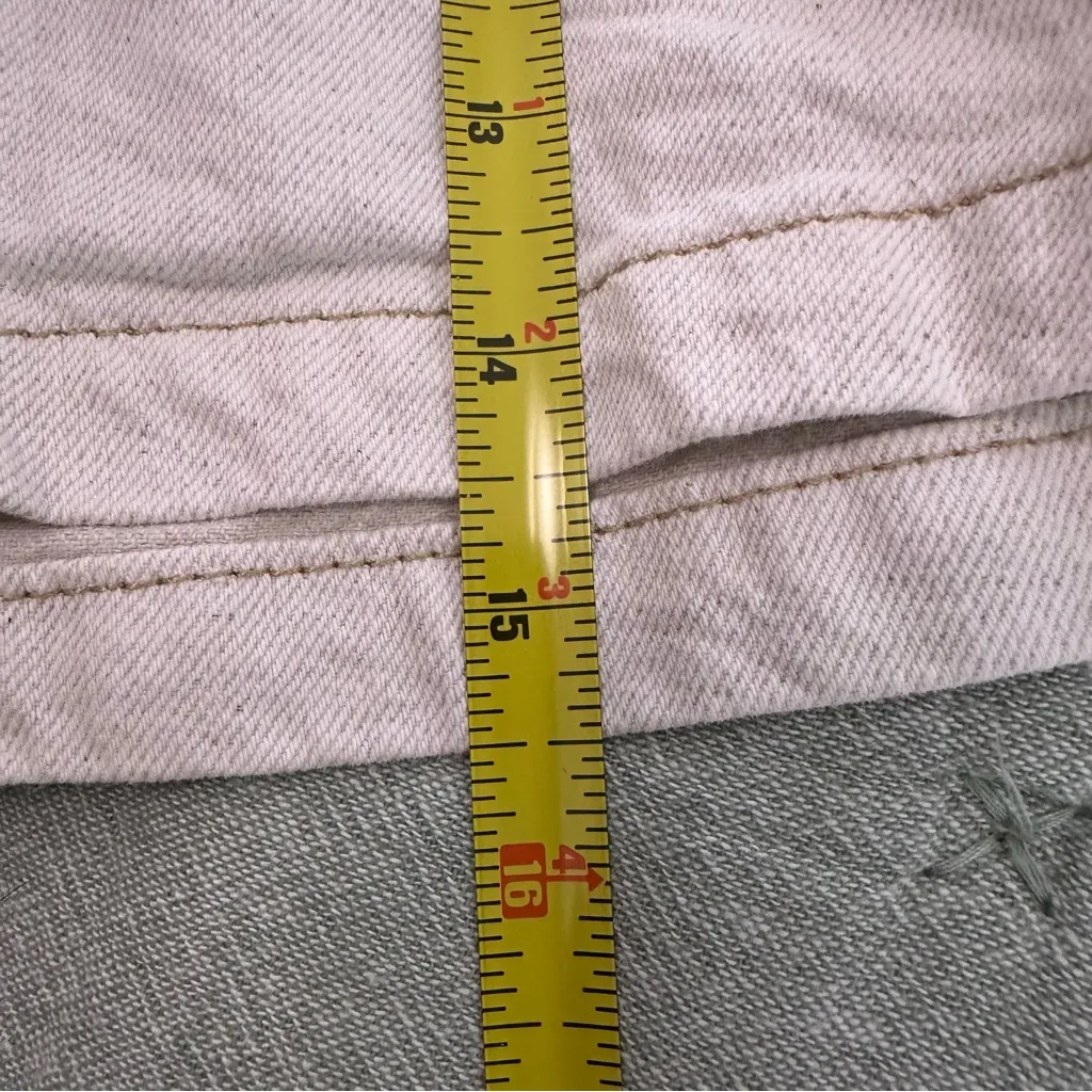 Free People Women's Splendor in the Grass Tie-Waist Denim Skirt Oatmeal, Size 0 - Image 7