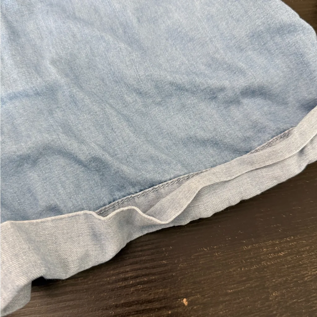 Gianni Bini Light Wash Chambray Shorts Women’s Size 2 - Image 9