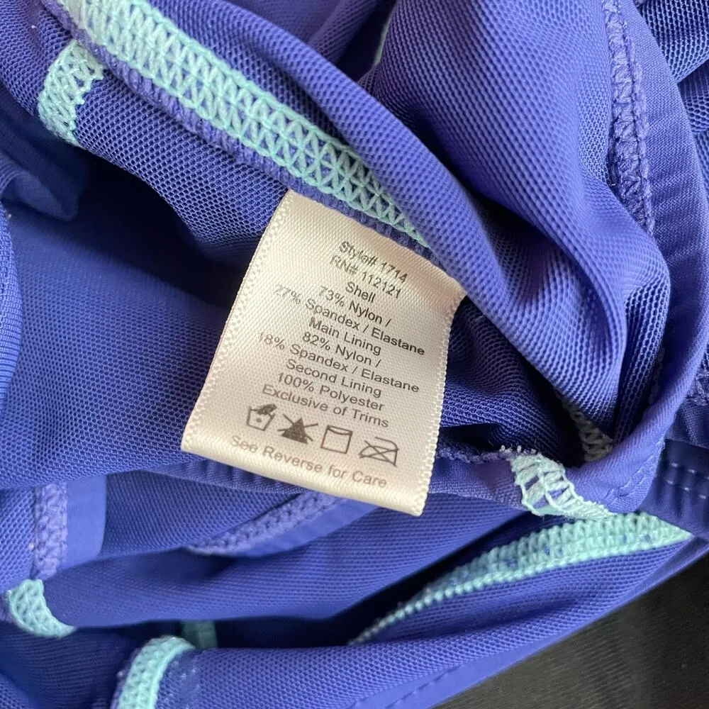 Assets Sara Blakely Spanx Push Up Underwire Slimming One Piece Swimsuit M Purple Size M - Image 13