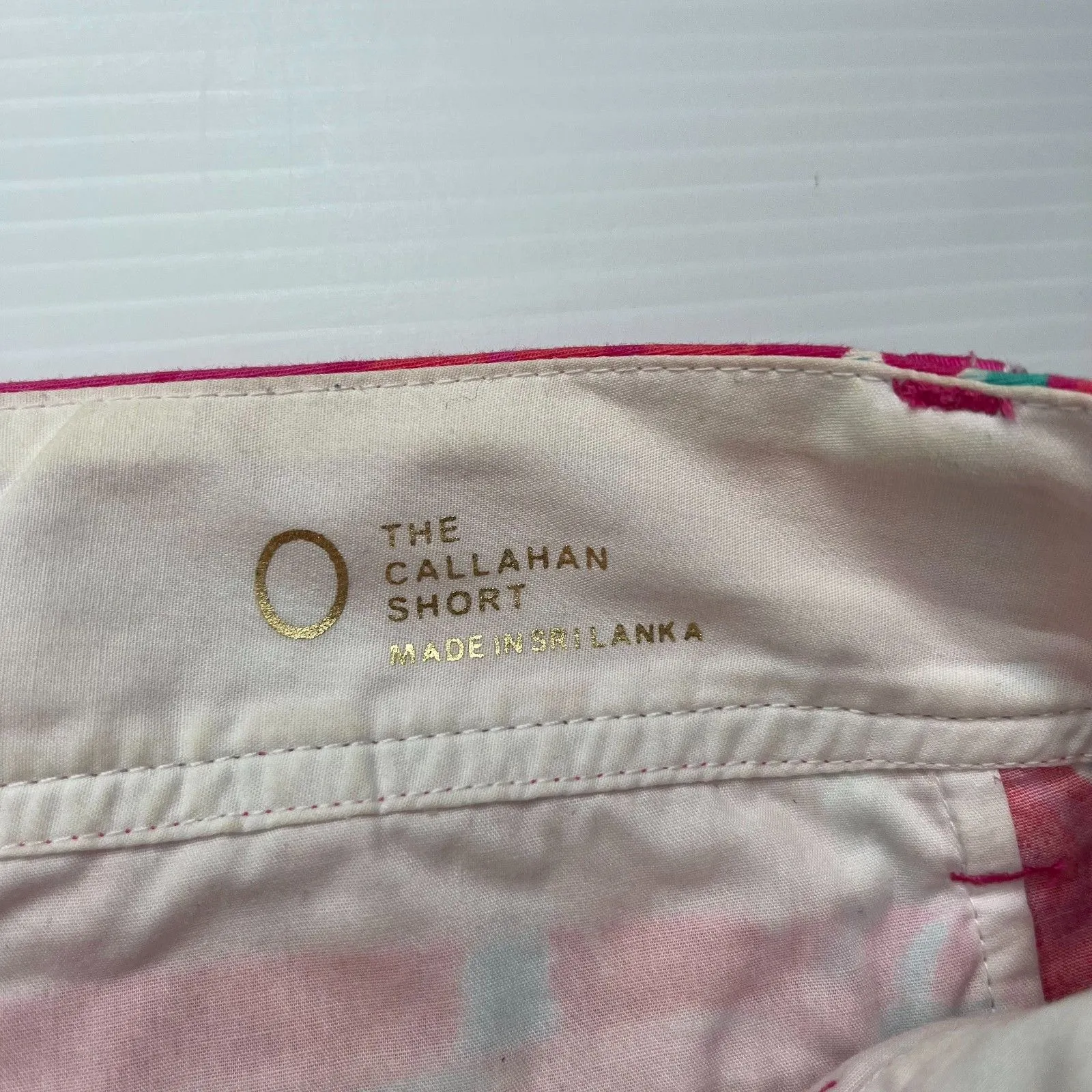 Lilly Pulitzer Womens Flirty Sea The Callahan Shorts 0 Pink 5" Inseam Mid Rise - Image 5