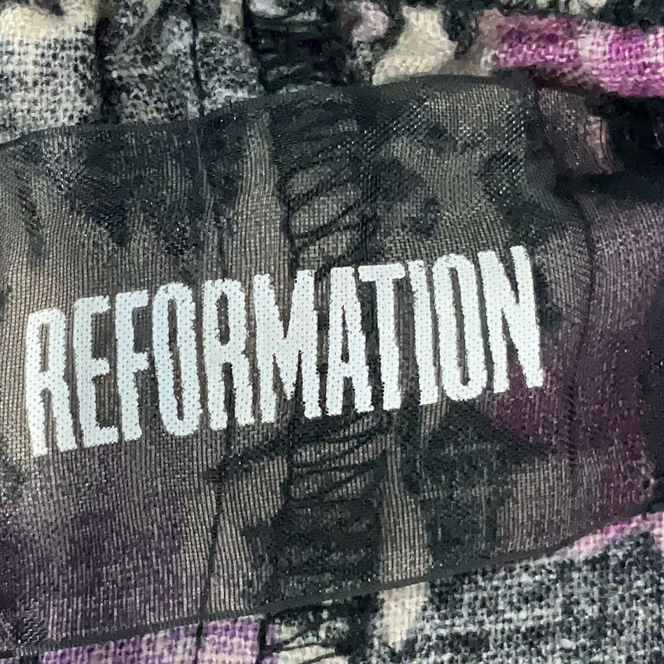 Reformation Nashville Linen Off The Shoulder Mini Dress Lanai Tropical Size XS - Image 8