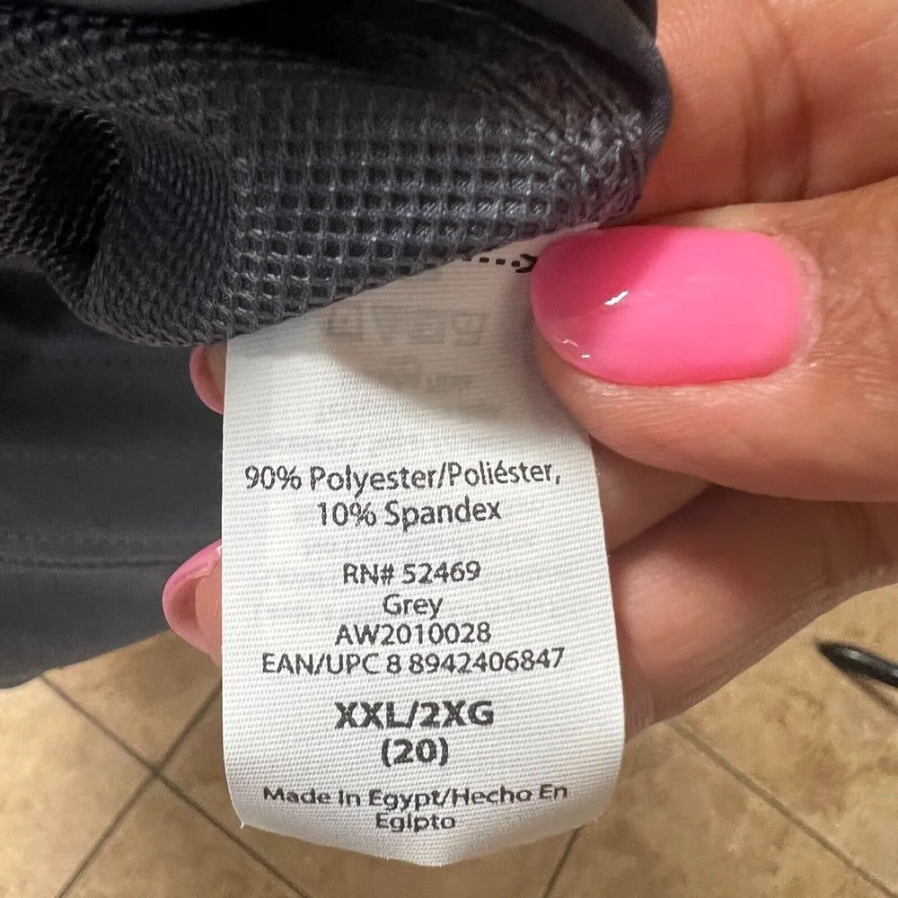 Athletic Women’s Plus Size XXL Grey Solid Active Comfort Waist Short Hiking Camp Gray - Image 6