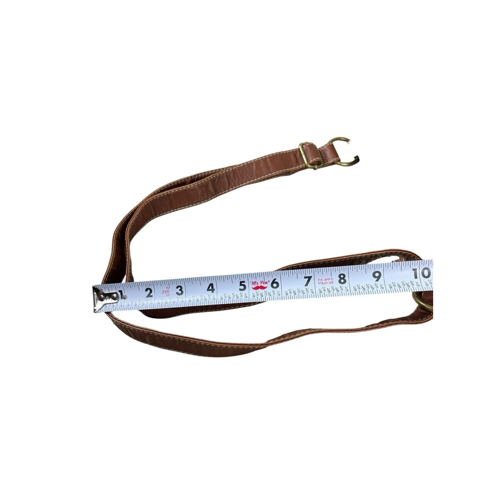 Unionbay Crossbody Bag Cognac Brown Faux Leather Studded Buckle Purse NWT - Image 12