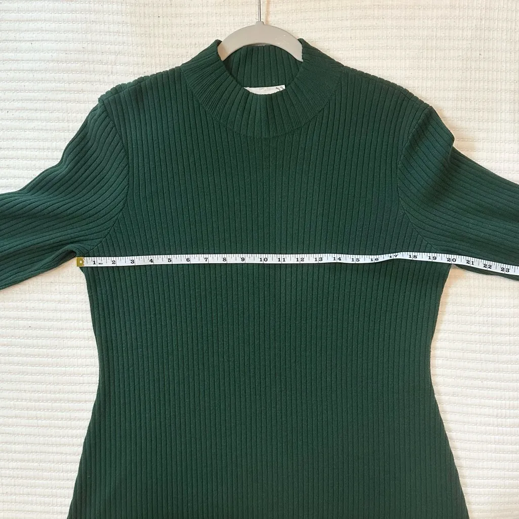 Tuckernuck Hyacinth House Conrad Midi Long Sleeve Sweater Dress in Cypress Green Size XXL - Image 6