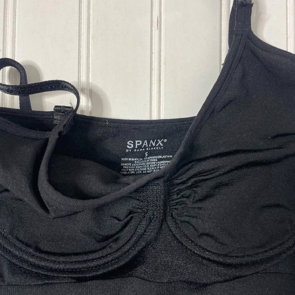 SPANX Shapewear Slip Black Built in Bra 306 - Image 3