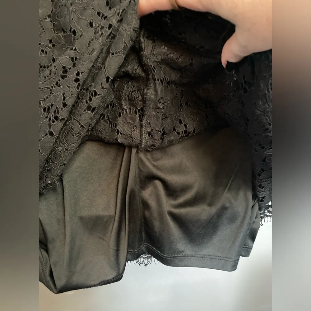 Express black lace piped sleeveless sheath dress - Image 8