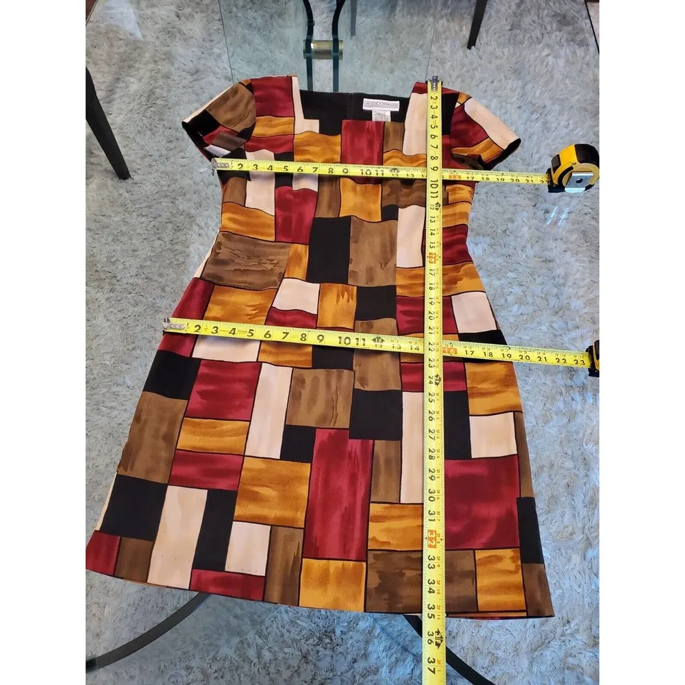 Vintage Jessica Howard Petite Geometric Colorblock Design Classic Retro Style 8 - Image 10