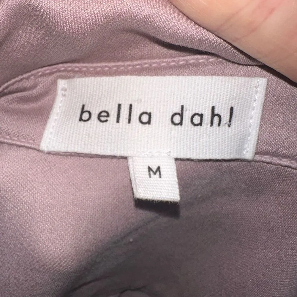 Bella Dahl pink button down minimalist luxe style shirt - Image 3