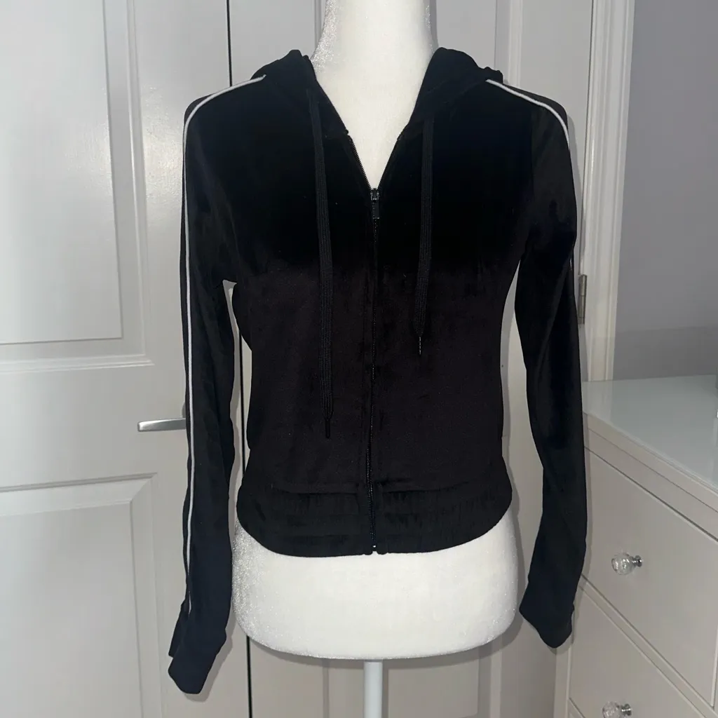 Garage Velvet Zip Up Hoodie - Image 3