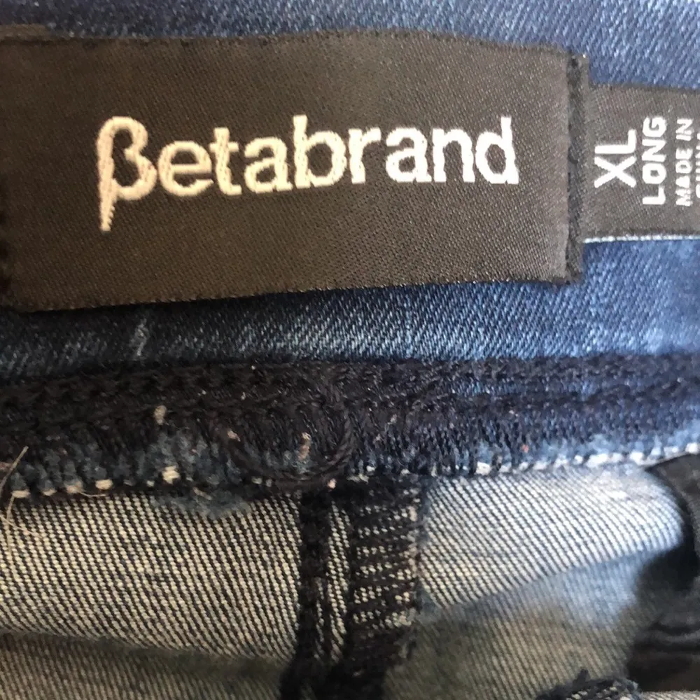 BetaBrand Mid Rise Denim Pull On Jean Sz XLT Tall Dark Wash Feel Like Yoga Pants - Image 6
