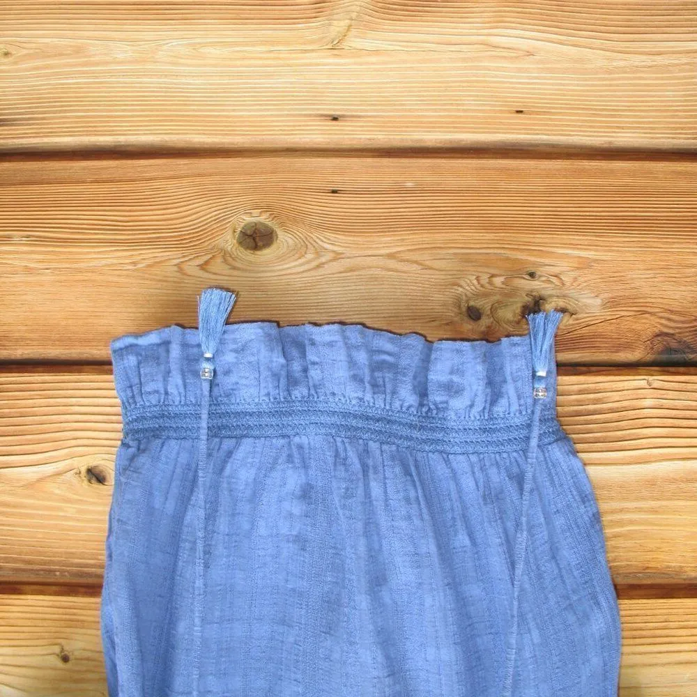 Tory Burch Gauze Cotton Embroidered Peasant Top Blous - Image 8